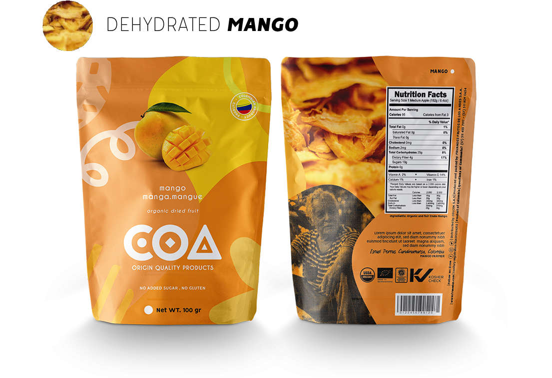 Empaque fruta deshidratada